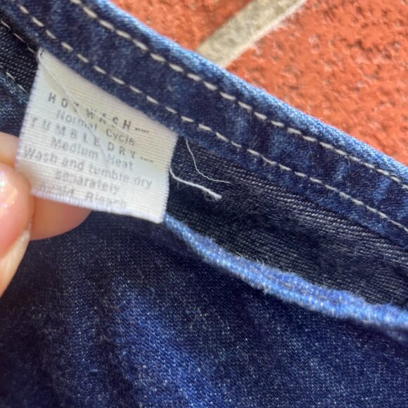 Vintage Kids LEE Bib Overalls - 70's Kids Denim Overalls - Made in USA - Picture 7 of 8